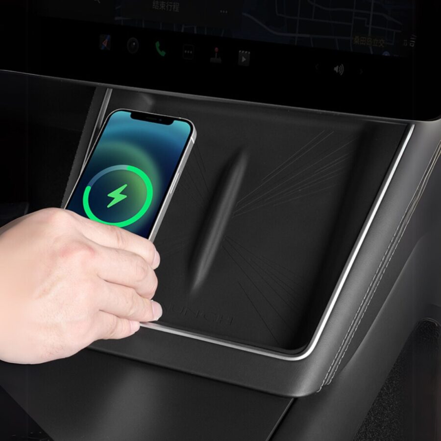 Kosmer Model Y Wireless Charging Silicone Pad – 2025 Central Console Mat - Image 3