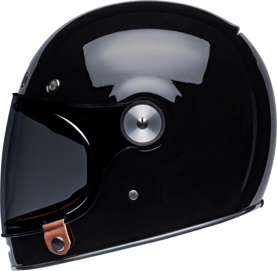 Kosmer Gloss Black Helmet – Sleek Retro Protective Headgear - Image 2