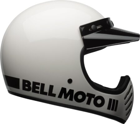 Kosmer Command Style Helmet – Gloss Vintage White with Oxblood & Blue Trim