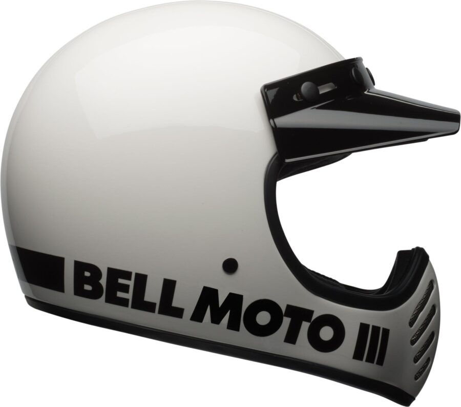 Kosmer Command Style Helmet – Gloss Vintage White with Oxblood & Blue Trim